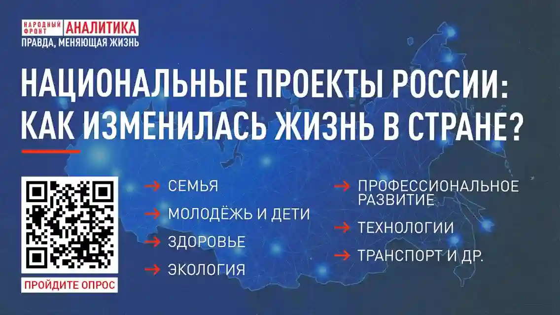 Народный фронт запускает всероссийский опрос о реализации национальных проектов